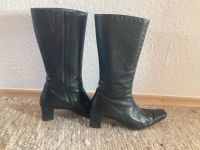 Schwarze Echtlederstiefel Größe 6 (39-39,5) Schleswig-Holstein - Wilster Vorschau