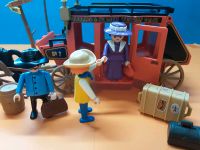 Playmobil, Western, rote Kutsche, Pferde, Figuren, Wegweiser Niedersachsen - Bad Bentheim Vorschau