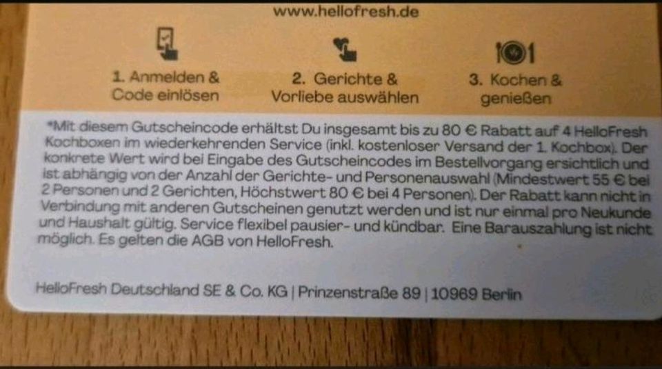 Hallo Frech Gutscheine, über 125€ und 80€ in Bönen