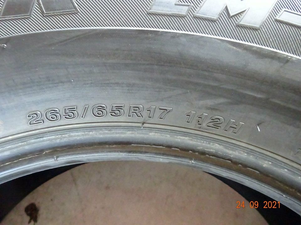 2x 265/65 R17 112H M+S Bridgestone Blizzak Gebraucht (114) in Waldshut-Tiengen