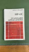 HP 41C Standard Applications Buch München - Au-Haidhausen Vorschau