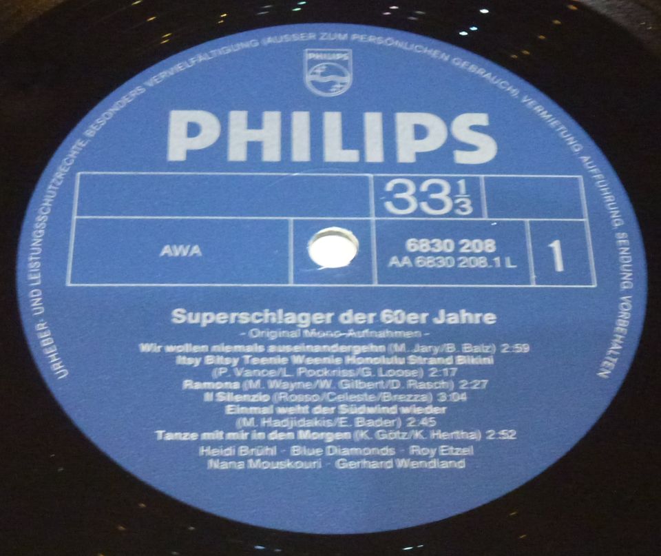 Super Schlager der 60er Jahre Philips 6830208 LP Schallplatte in Berlin