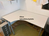 Schreibtisch: Nur Gestell in möglicher L-Form von Ikea Hessen - Wiesbaden Vorschau