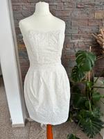 Kleid Hochzeit Boho Braut S/36 Weiß Spitze Ibiza Urlaub Cocktail Hessen - Eschborn Vorschau