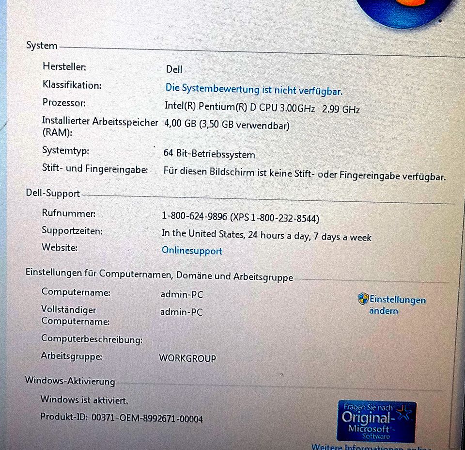 PC - Dell Dimension 9150 4GB DDR2 RAM, Windows 7 in München