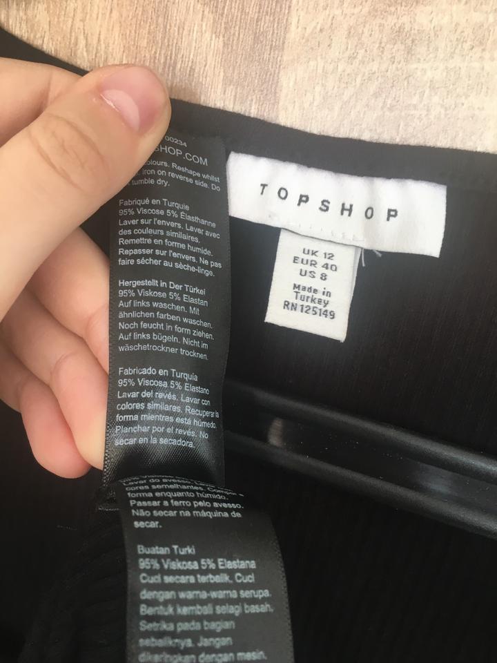 Kleid schwarz S 36 38 elegant eng topshop dehnbar Stretch in Döbeln
