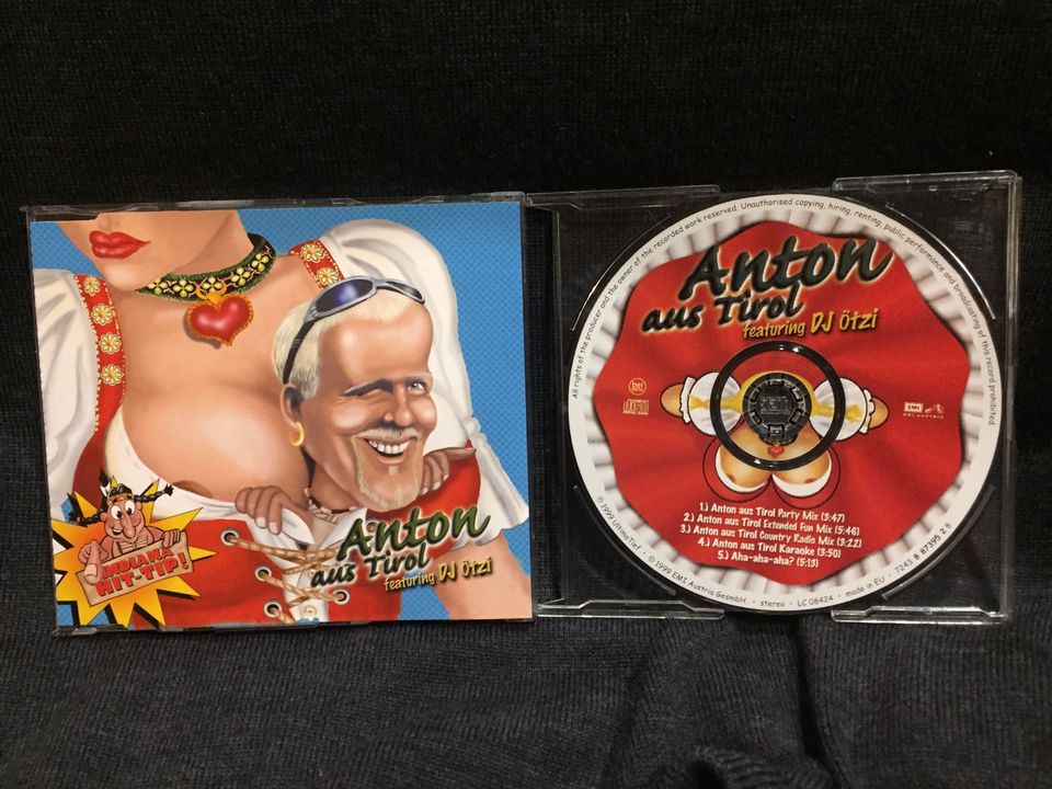 Anton aus Tirol feat. DJ Ötzi * MaxiCD mit 5 Titeln aus 1999 * in Düsseldorf