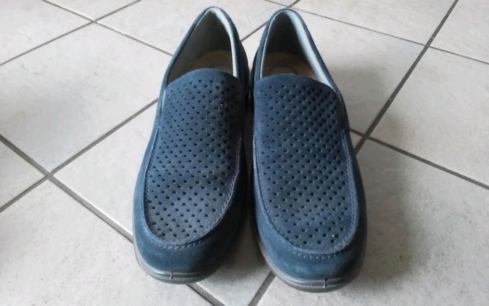 Herren Schuhe Jomos 45 Slipper blau in Gößweinstein