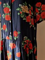 vintage viskose kleid × gr.L/XL × blumen muster × 80s 90s × maxi Nordrhein-Westfalen - Paderborn Vorschau