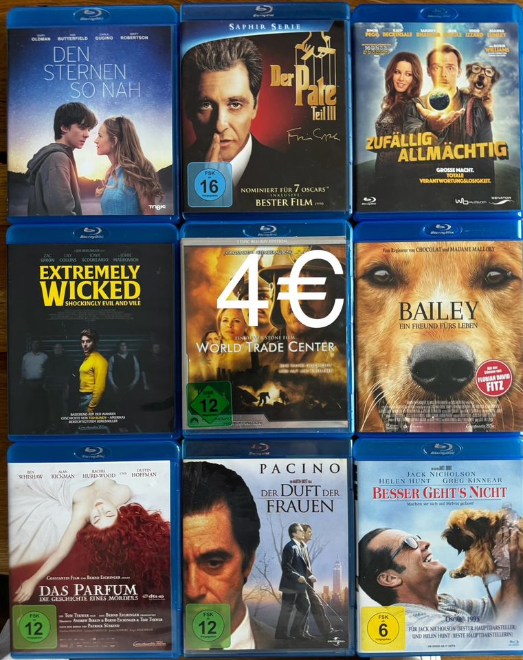 Bluray Filme / Stückpreis = 4€ Versand 1,60€ in Schenefeld