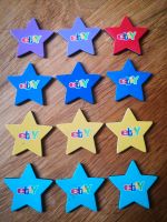 12 eBay Sterne - gelb, rot, violett, türkis, blau Niedersachsen - Barßel Vorschau