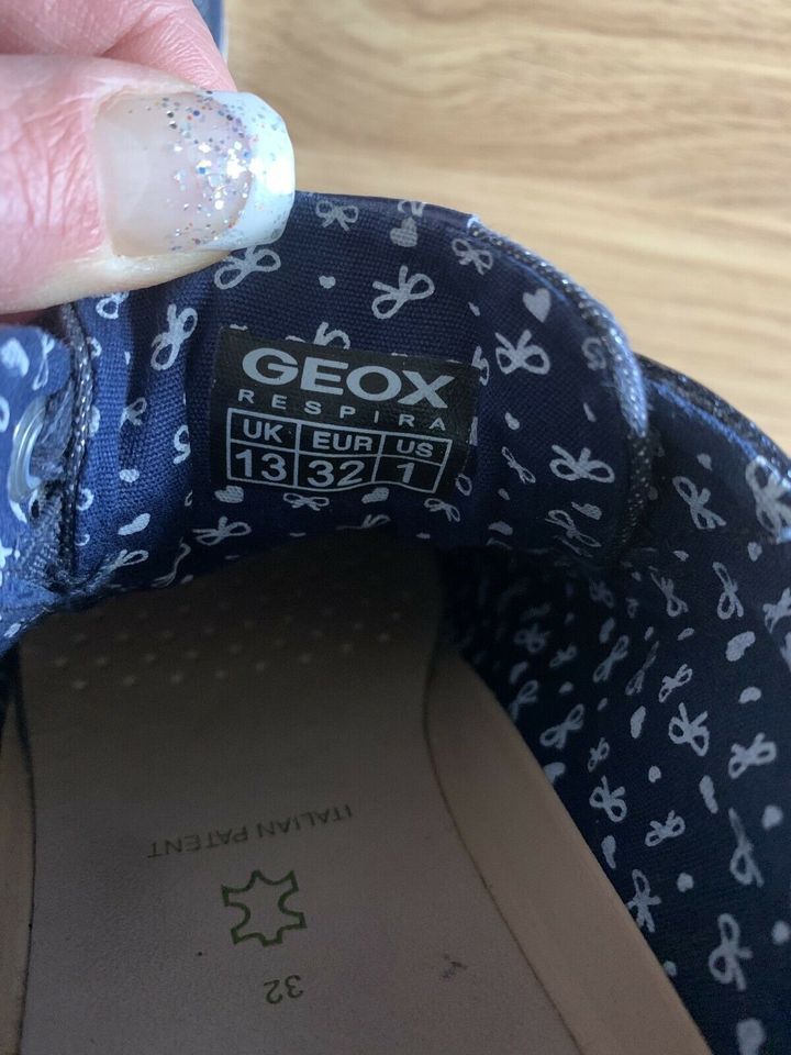 Geox Ciak Mädchen Sneaker Turnschuh blau Gr. 32 wie Neu! in Potsdam