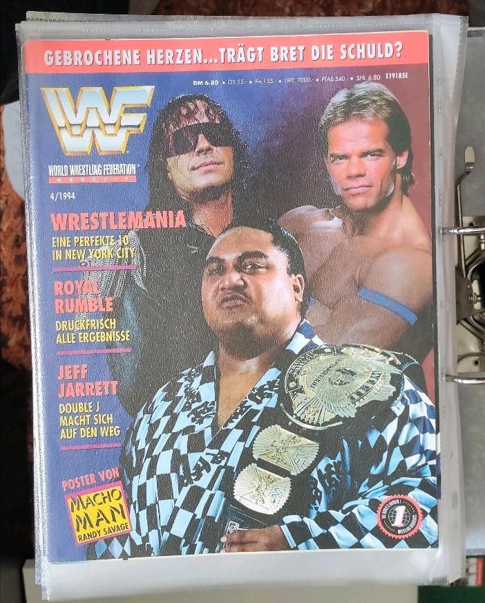 WWF Magazine 1-12/1994 mit Postern - WWE Wrestling in Schwarzenberg (Erzgebirge)