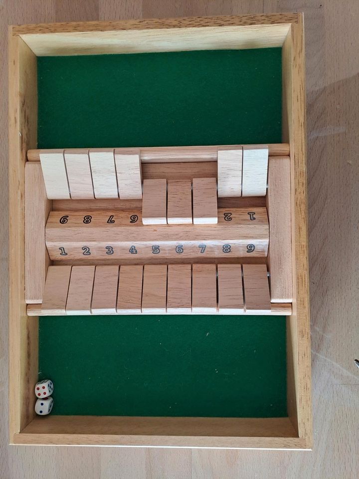 Shut the Box Spiel doppel, Klappboxspiel in Velpke