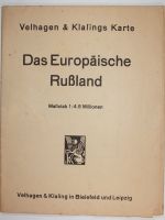 Karte: "Das Europäische Rußland" Velhagen + Klasing 1942 Hessen - Dreieich Vorschau
