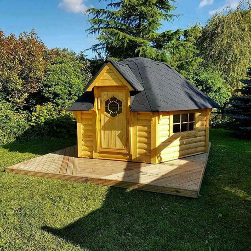 Camping Hütte Pavillon Gartenhaus Blockhaus Gerätehaus, 383865 in Versmold