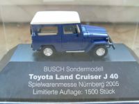 Toyota Land Cruiser J40 dunkelblau/hellbeige Busch Messe 1:87 NEU Hessen - Kassel Vorschau