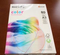 Druckerpapier 80g/500 Blatt A3 Maestro Color Papier Farbe Vanille Bayern - Retzstadt Vorschau