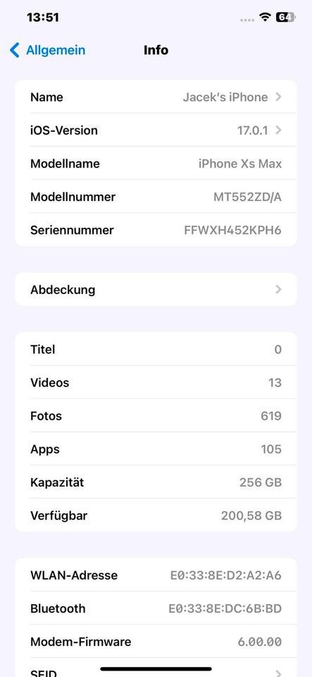 iPhone XS Max Gold, 256 GB, Dual-SIM in Damme