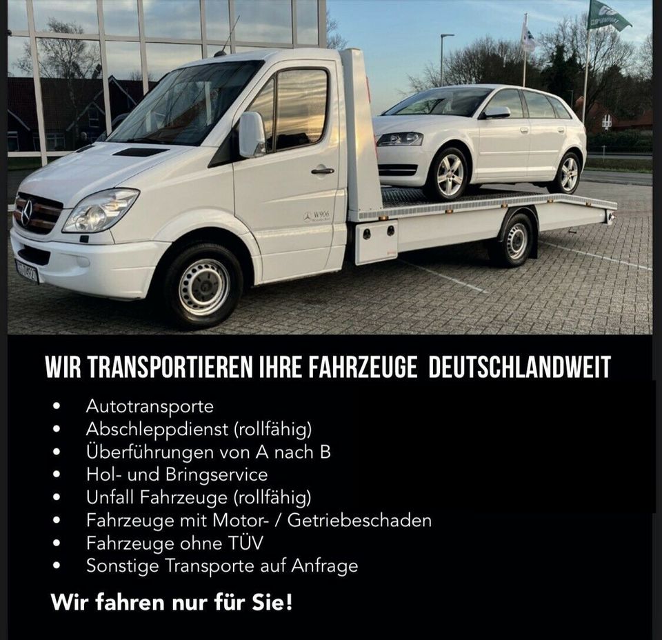 Pkw Transport Auto Transport Überführung Abschleppdienst Bauwagen in Großefehn