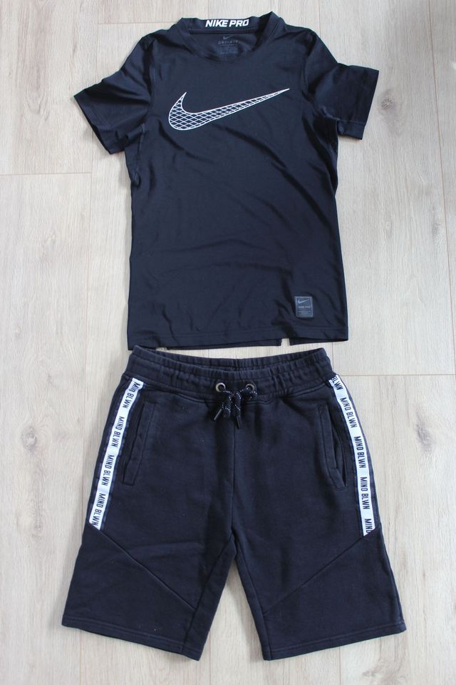 Set Nike Pro Shirt, Gr. 146 und staccato Short Gr. 140, schwarz in Homberg (Efze)