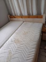 Bett 160x200 cm weiß braun Holz VB Bayern - Röfingen Vorschau