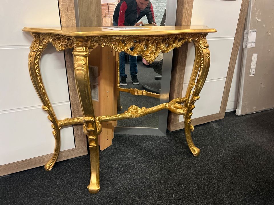 Konsolentisch Barock Tisch Beistelltisch Gold Möbel UVP 949€ in Alsfeld