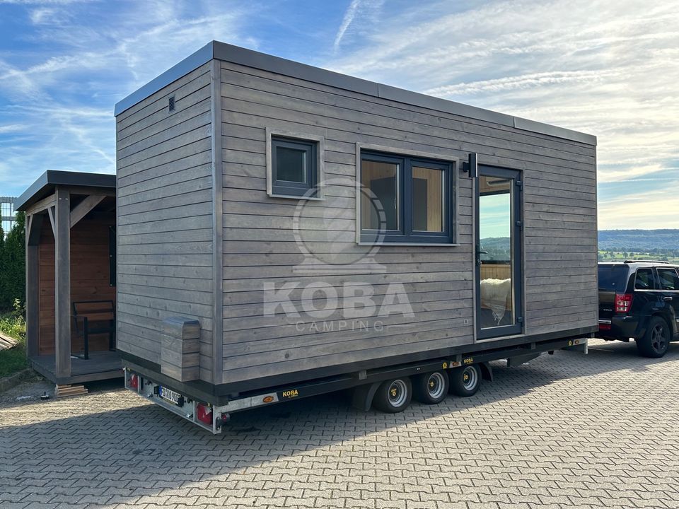 KOBA Tiny House inkl. Anhänger | Mobilheim Ferienhaus | Wohnwagen in Eichenzell