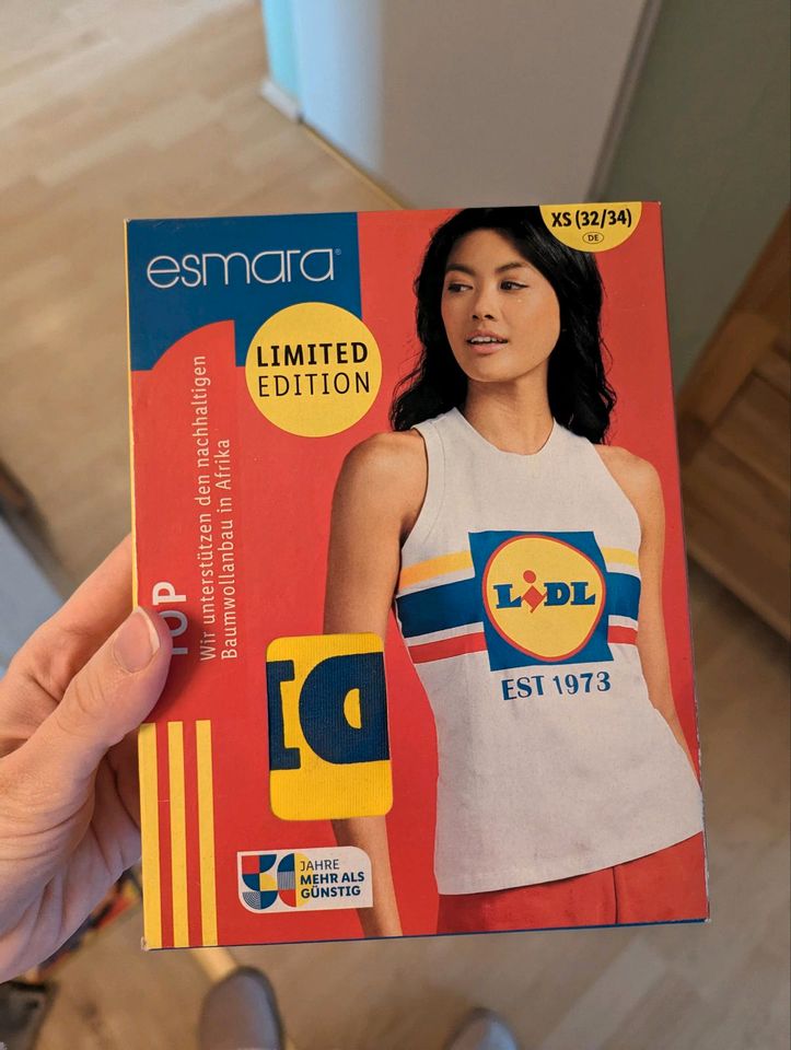 Esmara Lidl tank top Shirt xs Weiss logo in Reinheim