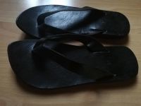 Leder Flip Flops Handmade Bali Upcycling recycled Öko schwarz 37 Dresden - Blasewitz Vorschau