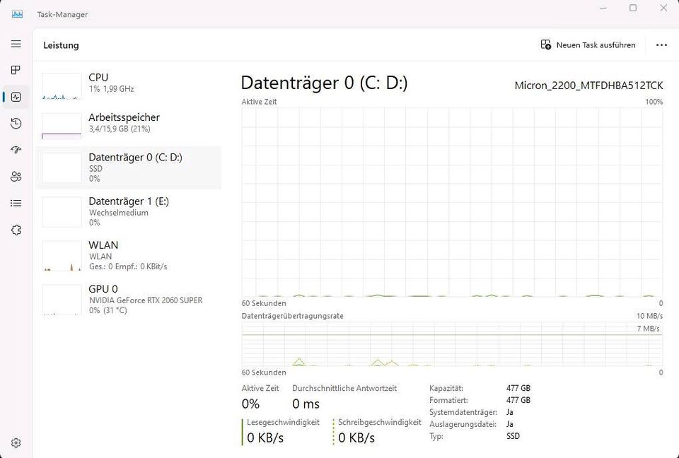 Gamer PC Intel Core i7 9700K 16GB RTX 2060 Super OC 8GB M2 512GB in Frankfurt am Main