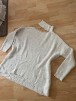 cremefarbener Strickpullover mit Cutout Bayern - Unterhaching Vorschau