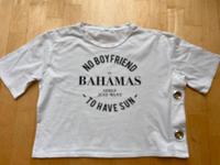 MANGO T-Shirt, weiß, weit geschnitten mit Aufdruck Hessen - Hofheim am Taunus Vorschau