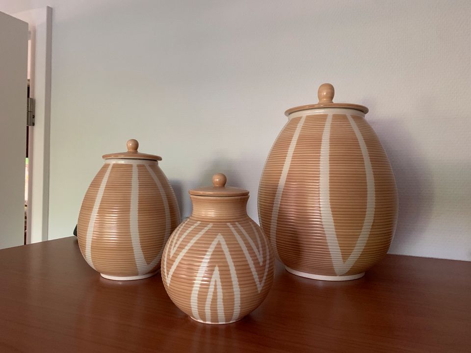 Villeroy & Boch Kalahari 4 Teile Vasen (Dosen) inkl. Teller in Ockfen