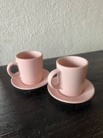 Ikea Espressotassen mit Unterteller rosa Hessen - Elz Vorschau