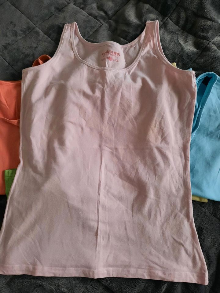 7x Tops - ärmellose Shirts - L - bunt - Pastellfarben in Hirschaid