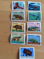 Briefmarken aus Polen, prähhistorische Tiere aus den 1960ern Nordrhein-Westfalen - Jüchen Vorschau