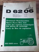 Tausche: Deutz D5205 D6206 Ersatzteilliste Rheinland-Pfalz - Bitburg Vorschau