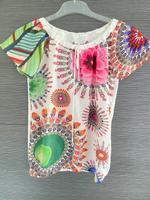 T-Shirt Desigual Bluse Blumen Print Bunt Gr. S Baden-Württemberg - Mannheim Vorschau