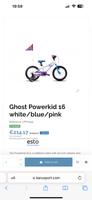 Ghost Fahrrad Powerkid  16 Zoll NP: 199,99€ Stützräder&Zubehör Nordrhein-Westfalen - Hagen Vorschau