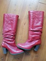 CLARKS Stiefel Schuhe Leder High Heel Rot 40 Leder Wie Neu Bayern - Amorbach Vorschau
