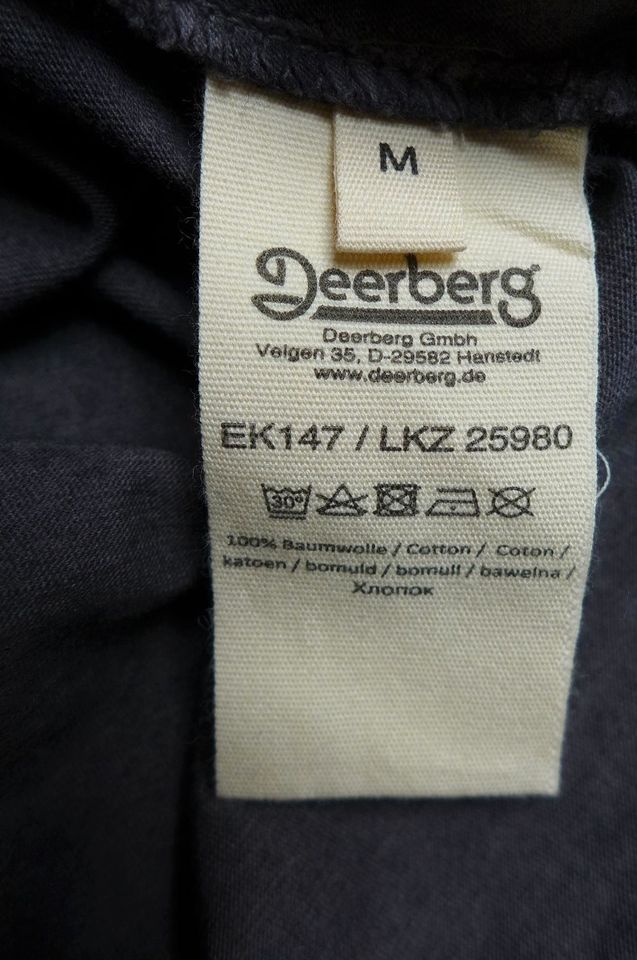 T Shirt Gr M Deerberg neuwertig Grau mit Silberrand in Borken