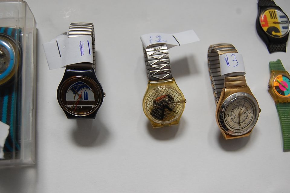 17 Stk. Vintage Swatch Uhren Konvolut 1987 - 1996 80er 90er Jahre in Wiesbaden