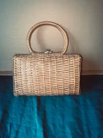 Vintage Handtasche aus Weide und Leder | Original aus 1950 Sachsen - Pulsnitz Vorschau