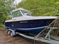 Motorboot Merry Fisher 625 Legende mit Bootsträger und Motor Brandenburg - Rheinsberg Vorschau