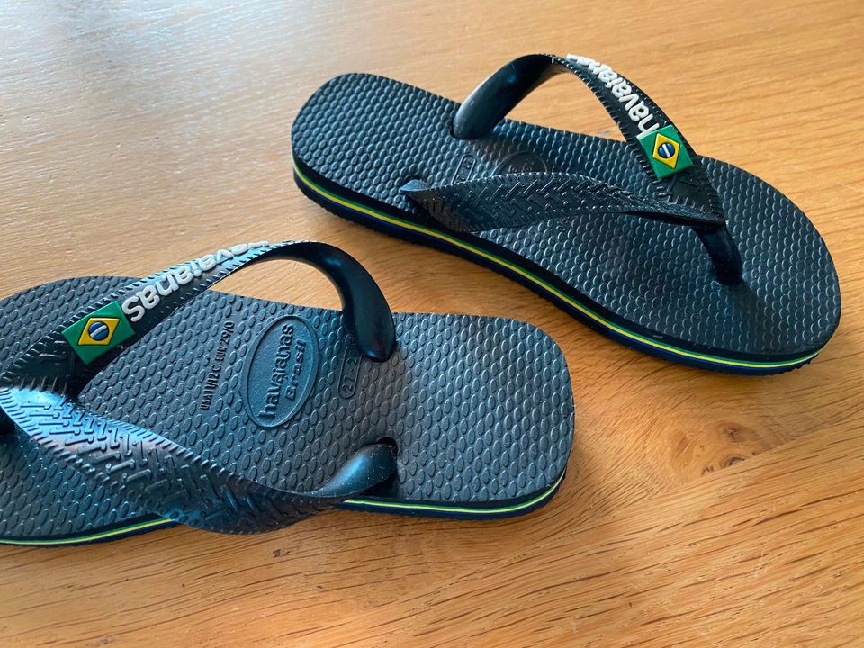 Flip Flops - havaianas - Brasil - schwarz - Gr. 27/28 in Edewecht