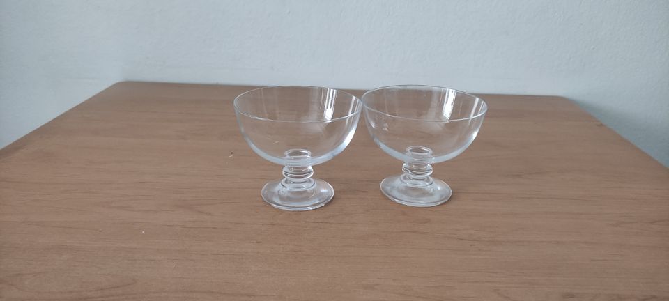 2x Eisbecher Dessert Glas Vase wie neu in München