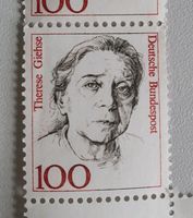 7 BRD Briefmarken Therese Giehse Dt. Bundespost 100 Pfennig Thüringen - Pössneck Vorschau