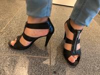 Michael Kors high heels schwarz mit Absatz 10 cm Leder offen 40,5 Hannover - Mitte Vorschau