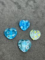 4 Millefiori Herzperlen Herz Perle Glasperlen blau Niedersachsen - Bad Bentheim Vorschau
